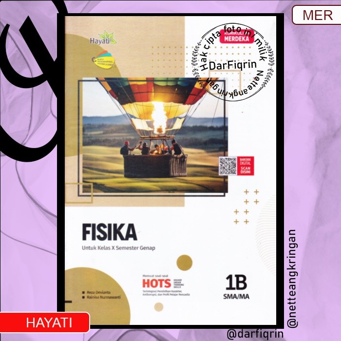 LKS Fisika Kelas 10 11 Semester 2 SMA/MA KURMER Kurikulum Merdeka-Hayati-HOTS-Reza-Rainisa