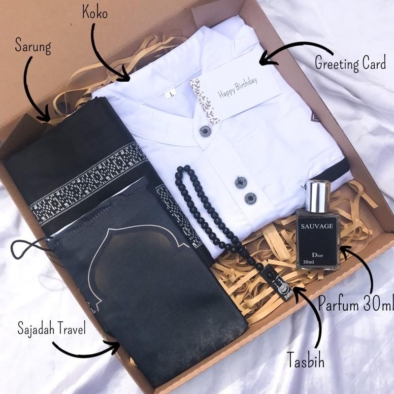 [FULLSET SARUNG]KADO PERLENGKAPAN SHOLAT COWOK/KOKO SARUNG/KADO COWOK/KADO PERNIKAHAN/KADO WEDDING/H