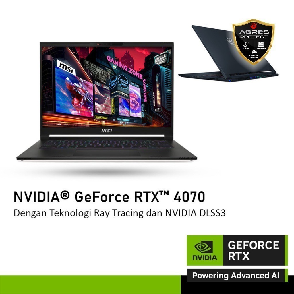 MSI STEALTH 16 STUDIO GeForce RTX™ 4070 8GB - i7 13700H 32GB 2TB WINDOWS 11 16.0QHD+ 240HZ - A13VG.0