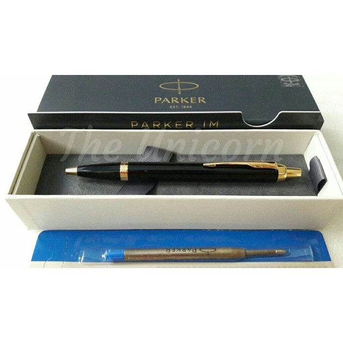 

Ready Paket 1 Klik: 1pcs Parker IM Black GT Ballpoint+1pcs Refill Ballpoint