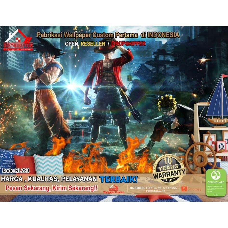 Wallpaper Custom 3D Tema Kartun Naruto Sasuke Sakura | Wallpaper Request Gambar | Wallpaper Kamar Ti
