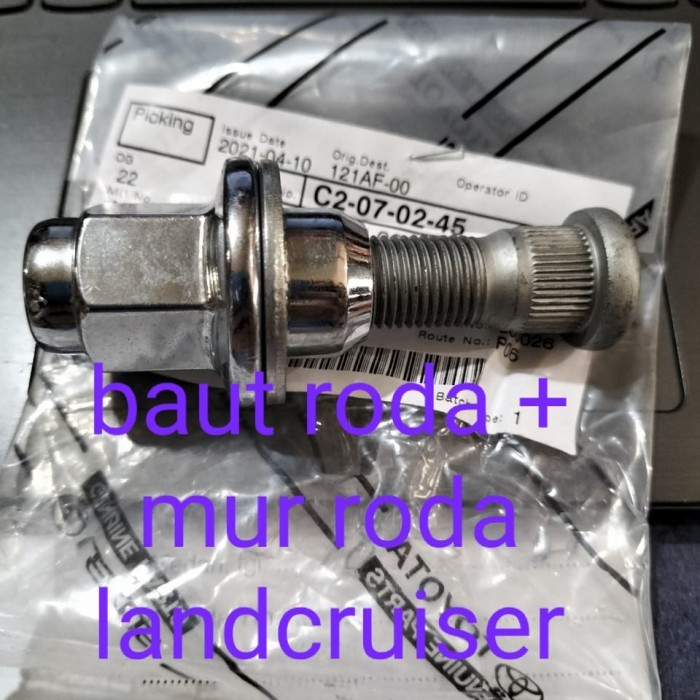 baut roda + mur landcruiser Lc100/200 asli original Toyota