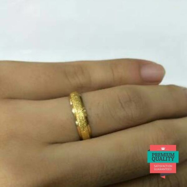 Murah cincin kawin cincin couple cincin polos emas asli 3 gram Elegan