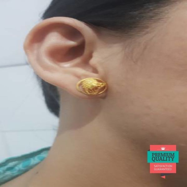 Murah giwang emas asli kadar 875 giwang anting cendrawasih Keren