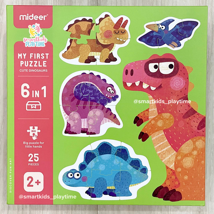 Ready Mideer My First Puzzle Dinosaur Mainan Edukasi Anak