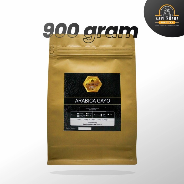 

KOPI ARABIKA GAYO Coffee Aceh Arabica 900 gram bruto 1 kg Freshcaff