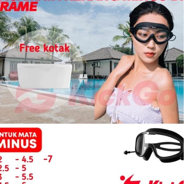 Kigo Kacamata Renang Bigframe Lensa Nus Dari -2.0 Sampai -7.0