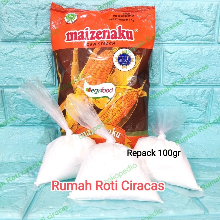 

TEPUNG JAGUNG MAIZENA MAIZENAKU CORN STARCH KEMASAN REPACK 100 GR