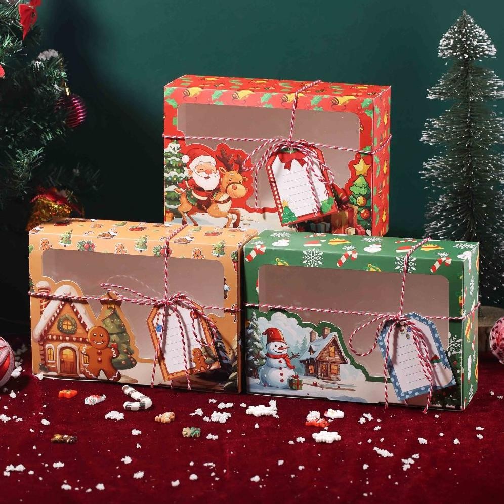 

Gift Box Natal/Kemasan Natal/ Kotak Cookies Natal/ Goodie Bag Natal Xmas New Sale