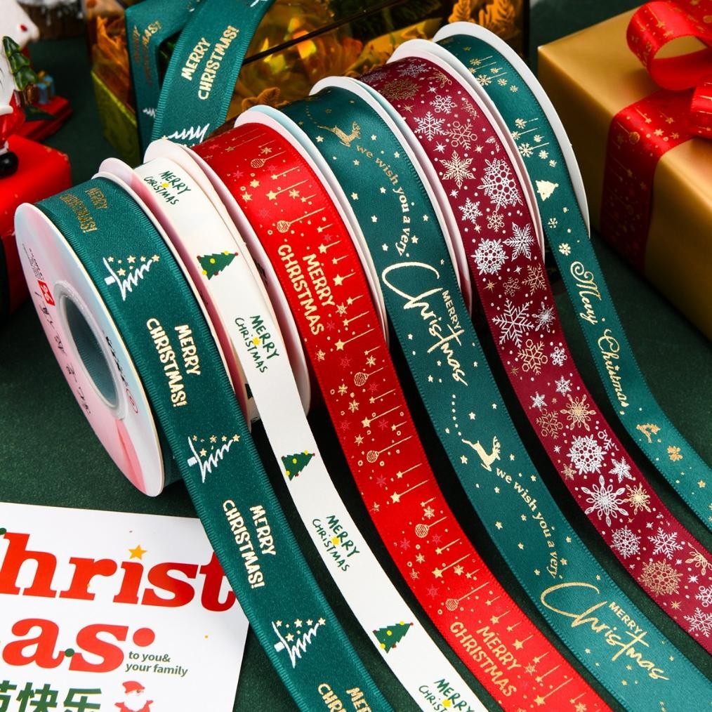 

2.5Cm X 22Mtr Per Roll Pita Natal - Pita Santin Christmas Cod