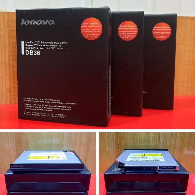 PROMO DVD INTERNAL LENOVO IDEAPAD Y15" REMOVABLE DVD BURNER DB36 NEW EX DISPLAY 1911T