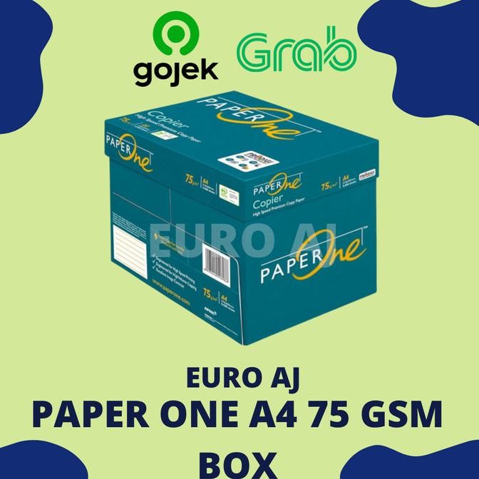 

Paperone A4 75 gr (1 box 5 ream) khusus gojek