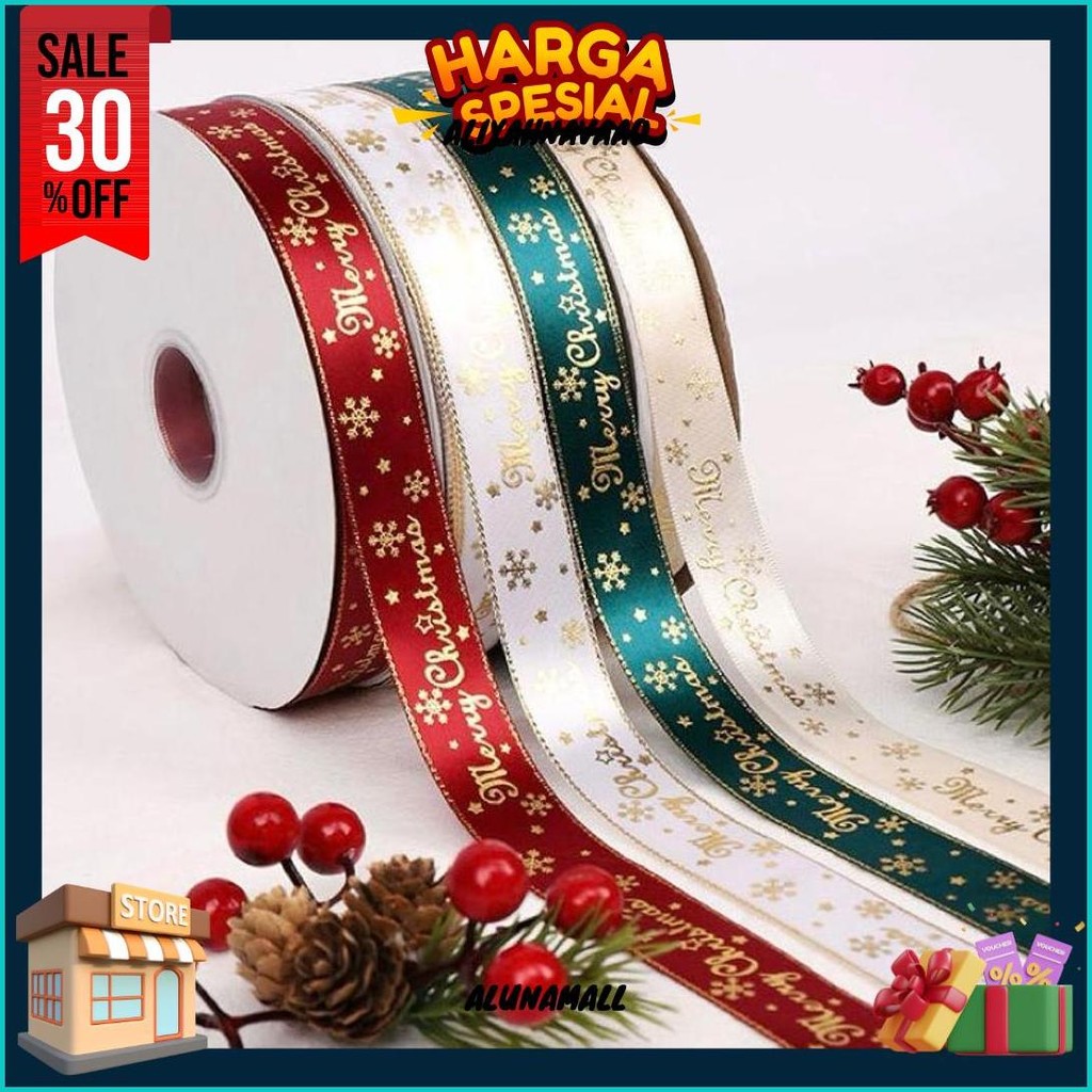 

Pita Merry Christmas Pita Natal Pita Hampers Pita Xmas Pita Christmas 2,5Cm ( 5 Meter ) Murah