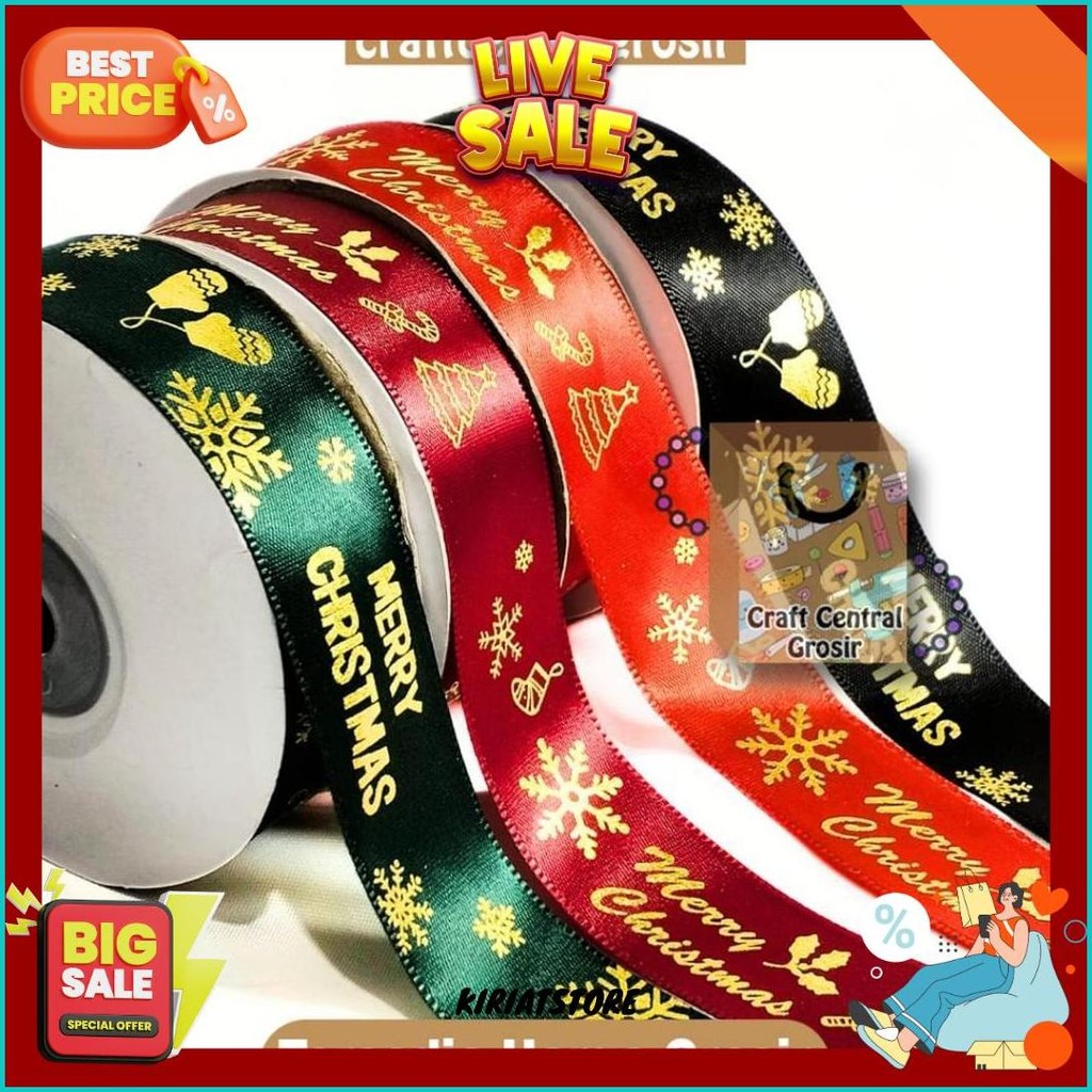 

Pita Natal/ Pita Satin Natal Per Roll 20 Yard Part I Murah