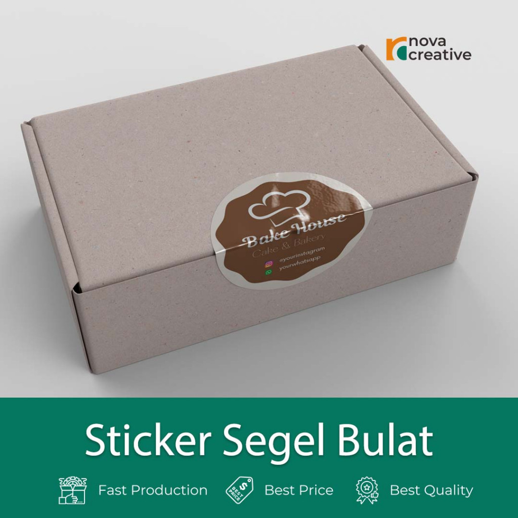 

Sticker Segel Bulat Cutting Stiker Tahan Air Stiker Olshop Stiker Packaging Stiker oval Stiker Segel Custom Tebal