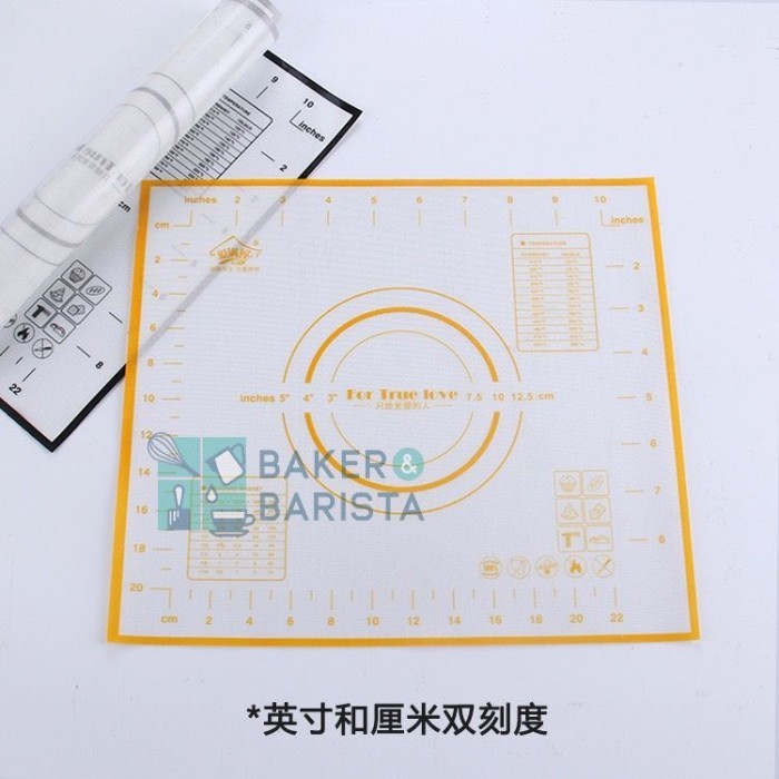 

TERBARU SILICON MAT 40X60CM BAKING SILICONE MAT SILI MAT TATAKAN NGADON ADONAN
