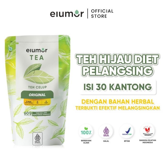 

New Formula Elumor Tea Isi 30 Kantong Teh/Teh Pelangsing Herbal Alami CM