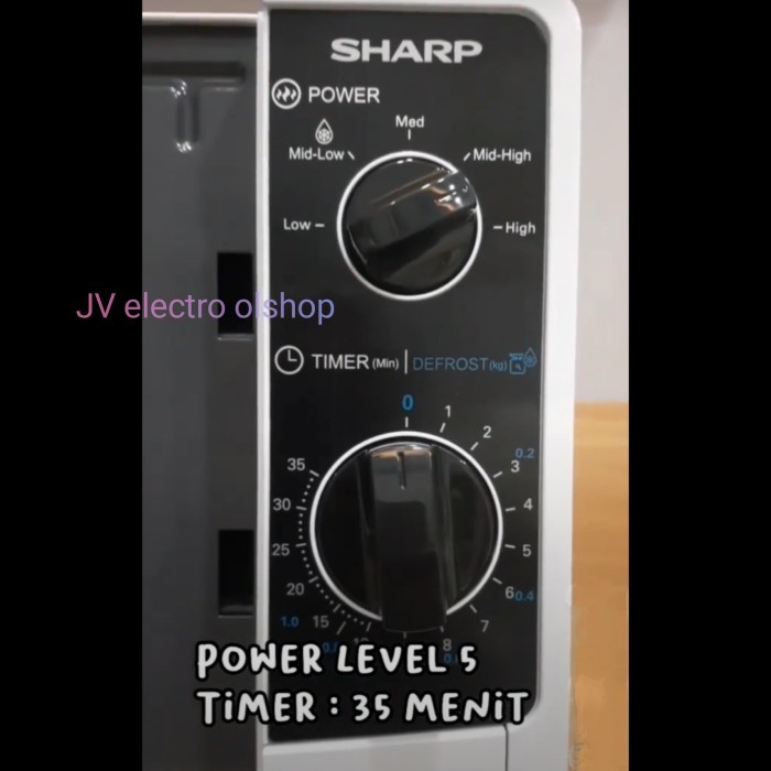 Microwave SHARP R-220MAWH 20 Liter - 450w / SHARP Microwave Low Watt