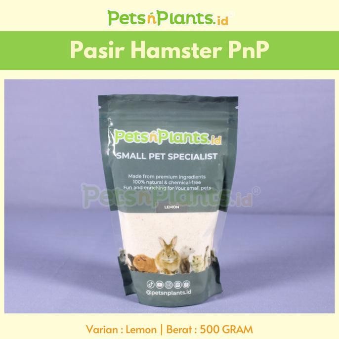 TERMURAH - Pasir Hamster Wangi Hamster Bath Sand PetsNPlants.id Lemon 500gr