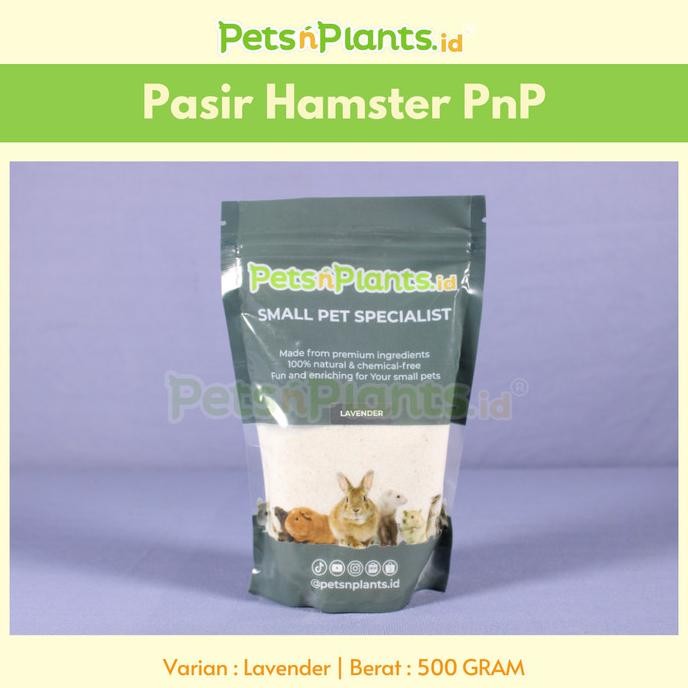 Pasir Hamster Wangi Hamster Bath Sand PetsNPlants.id Lavender 500gr