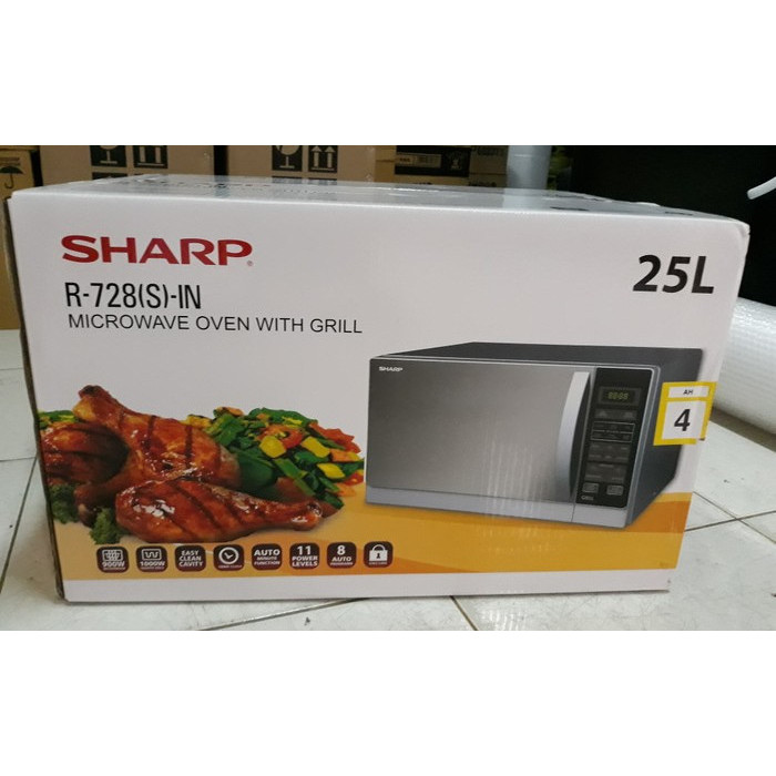 Microwave Oven with Sharp 25 Liter R-728SIN - Silver