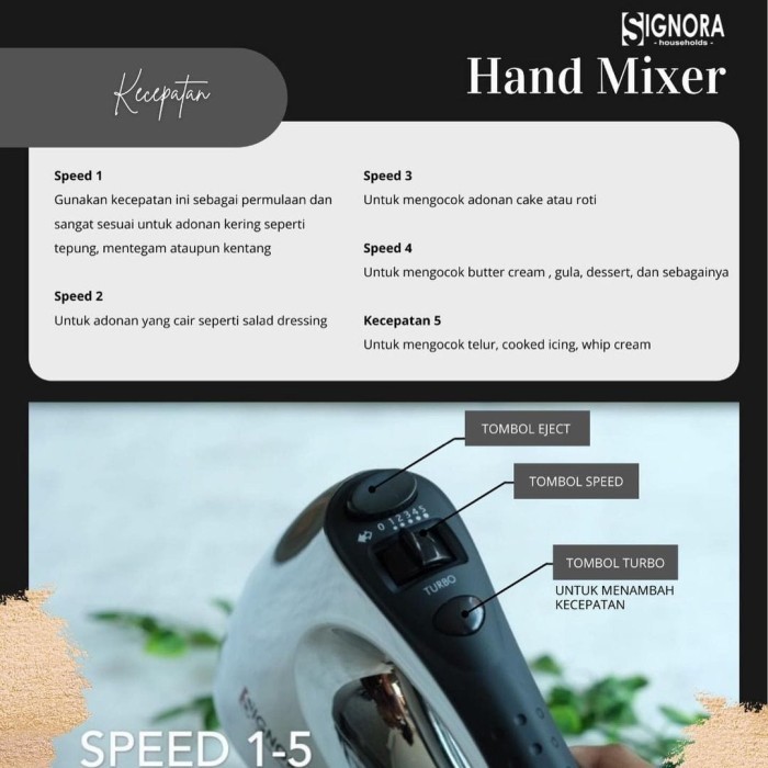 Hand mixer Signora/Hand mixer/Mixer Signora