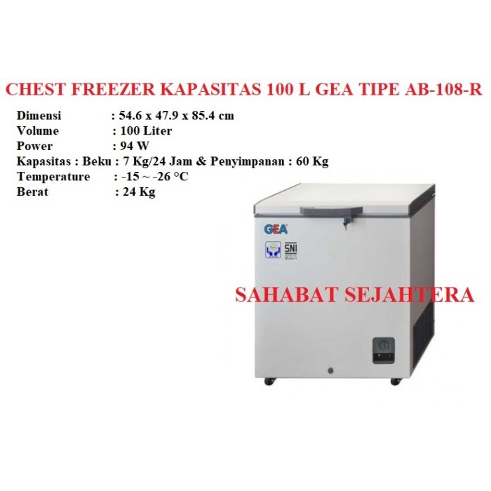 Chest Freezer - GEA - AB-108-R