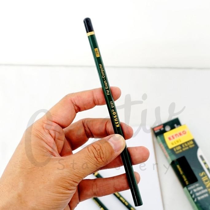 

TERMURAH - KENKO Pensil Kayu 2B 6191 Hijau Wooden Pencil