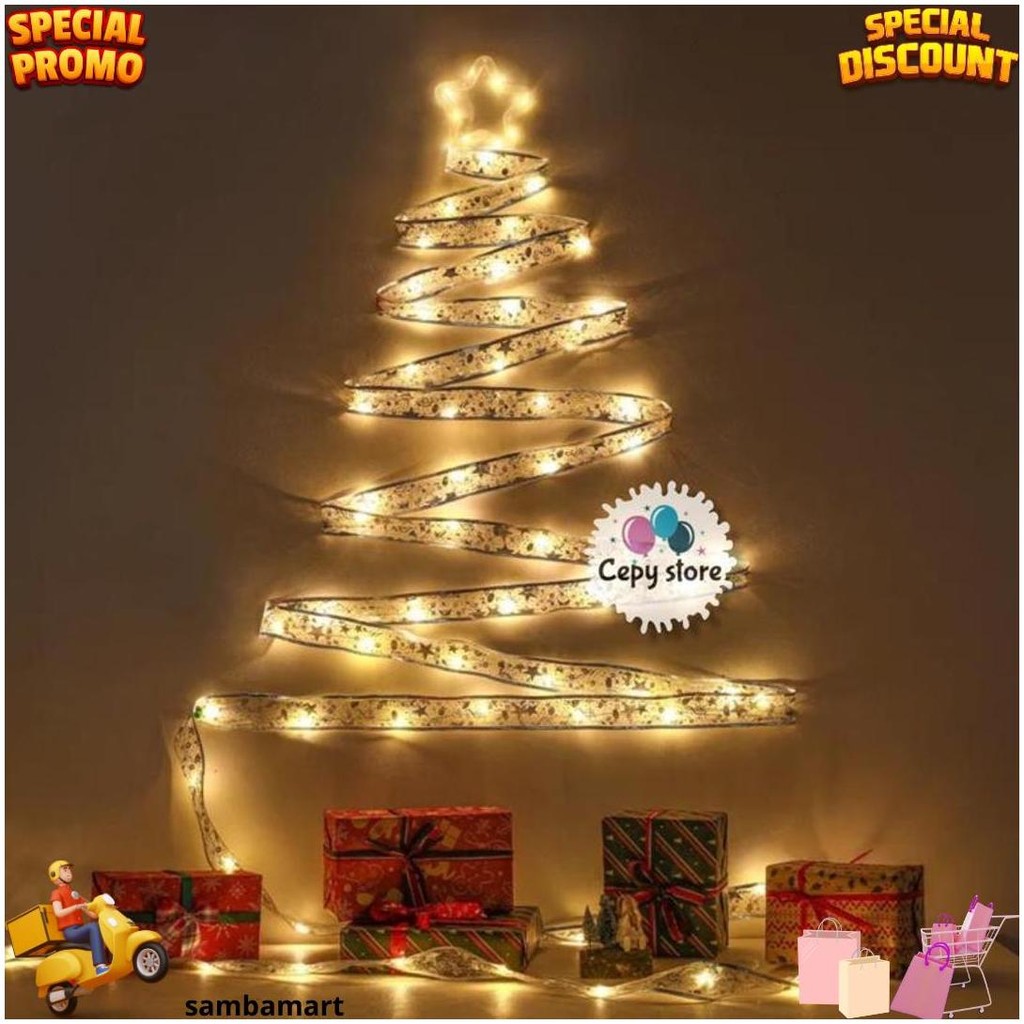 

Pita Led / Dekorasi Hiasan Pohon Natal / Pita Kawat Led 5 Meter D Promo Puncak