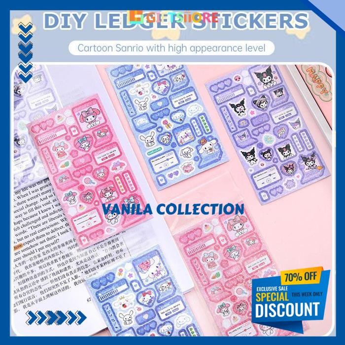 

STIKER LASER GLITTER SANRIO STIKER KARTUN LUCU STIKER DEKORASI KARTU ALBUM KPOP STIKER SCRAPBOOK ANTI AIR DEKORASI HANDBOOK SCRAPBOOK-GS FAVORIT