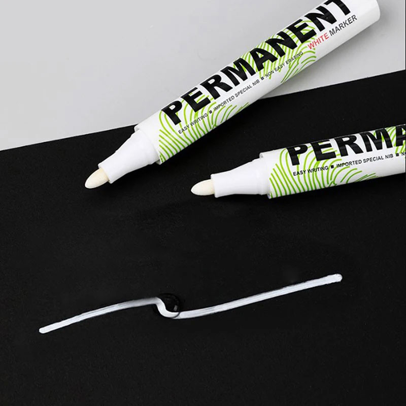 

[Grosir Bane] WHITE MARKER Spidol Ban Permanen Oil Based Marker Waterproof 2mm - SNE-828