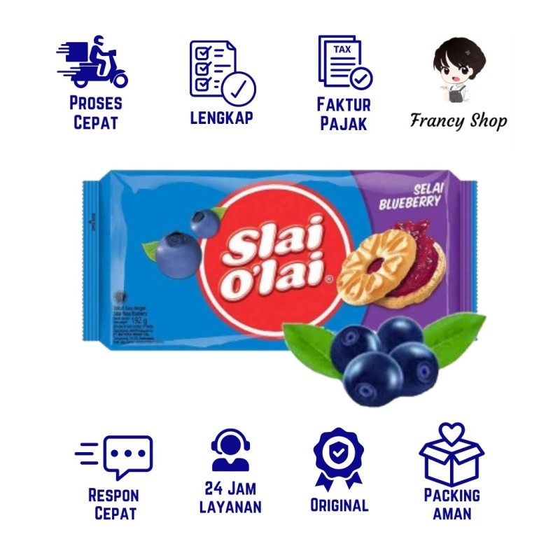 

Biskuit Roma Slai OLai Family Pack Varians Blueberry 192 gr