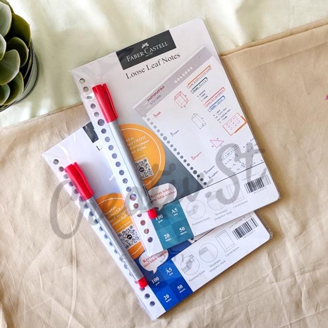 

Faber Castell Loose Leaf Notes A5 Catatan Sekolah ISi Binder