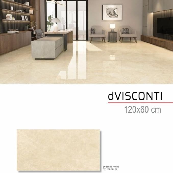 TERMURAH - ROMAN GRANIT GRANDE 120X60 dVISCONTI AVORIO