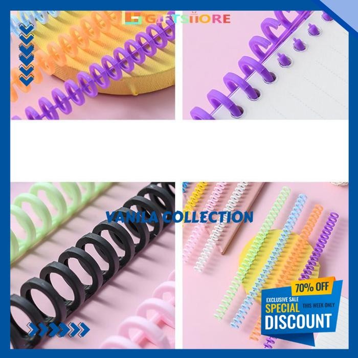 

DIYRING BINDER TULANG A4 LOOSE LEAF BINDING STRIP 30 LUBANG HOLE OPENING AND CLOSING RING A5 B5 SPIRAL BAHAN PLASTIK UKURAN A5 A4 B5 DIY PLASTIK BINDER BINDING STRIP / RING BINDER CUSTOM WARNA PASTEL MURAH PALING DISUKAI