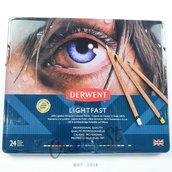 

TERMURAH - Pensil Warna Derwent Lightfast 24 Tin Color Pencil