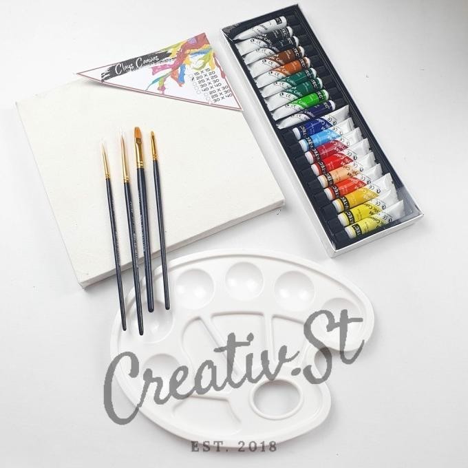 

Cat Acrylic Set 12 Warna 18 Warna Akrilik Lukis