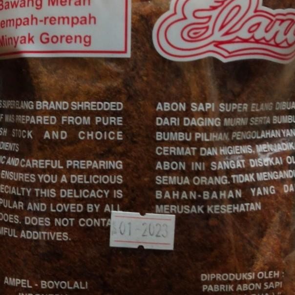 

Abon Sapi "Elang" 250 Gram Boyolali