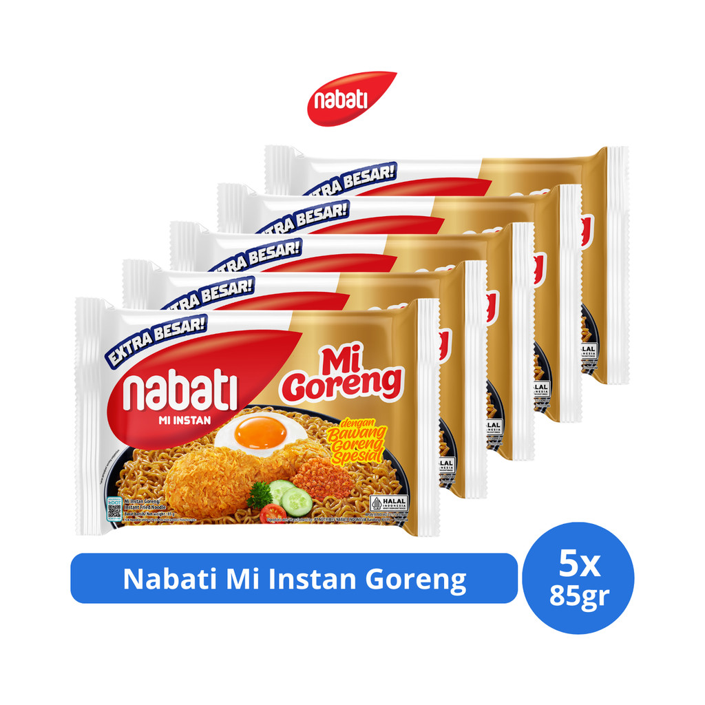 

Nabati Mi Instan Goreng 85gr x 5 pcs