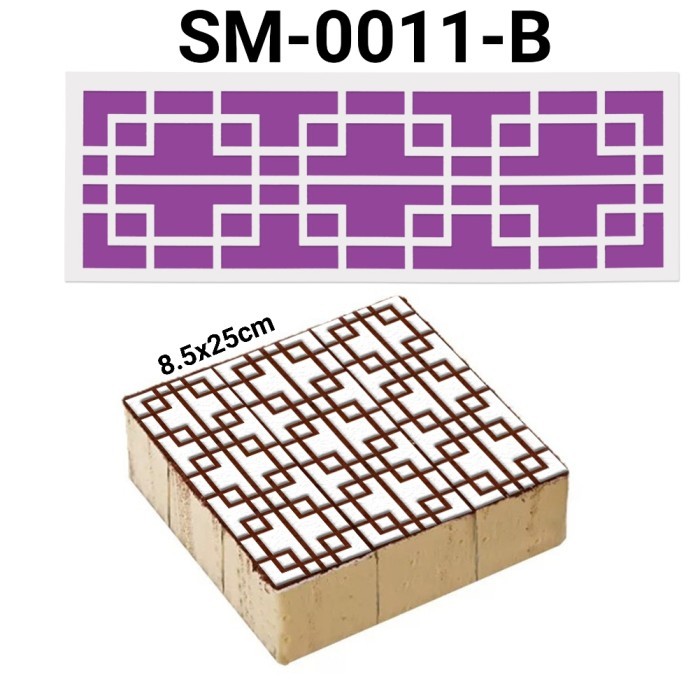 

#@#@#@#@] GR-SM-0011 Cake stencil stensil pinggiran kue gedung pisa eiffel garis