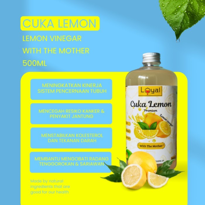 

HRG DISKON CUKA LEMON ORIGINAL 500ML WITH THE MOTHER - LEMON VINEGAR ORIGINAL