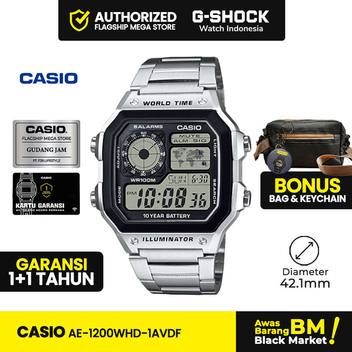Casio General AE-1200WHD-1AVDF AE-1200WHD AE-1200 AE1200WHD AE 1200WHD