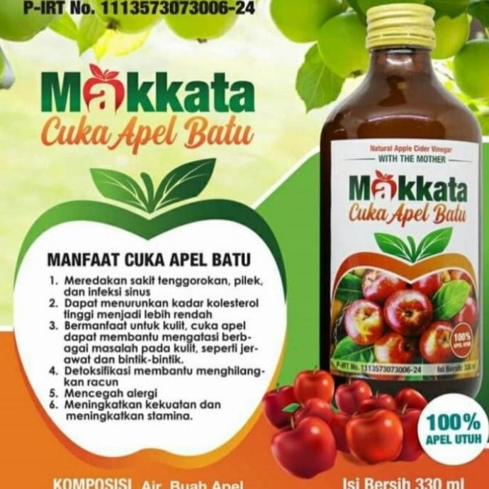 

DISKON Cuka Apel Makkata 330ml original