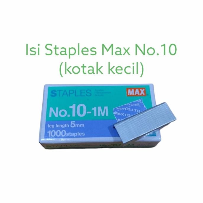 

+++++] Isi Stapler/Staples merk Max No. 10 (kotak kecil)