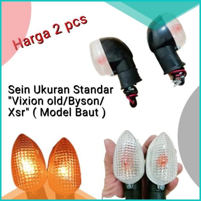 Lampu sein standar Xsr/Byson/Vixion lama ( model baut )universal Motor