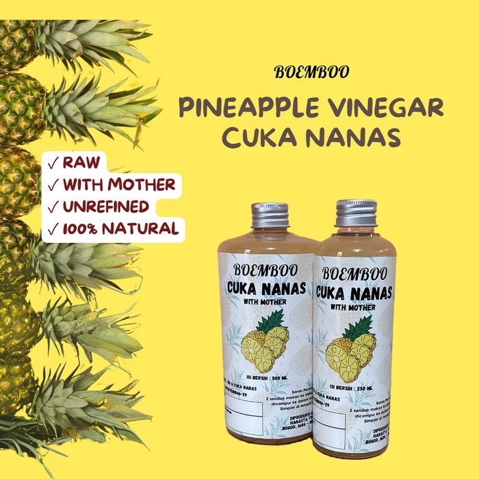 

PROMO PINEAPPLE VINEGAR / CUKA NANAS WITH MOTHER 250 & 500 ML