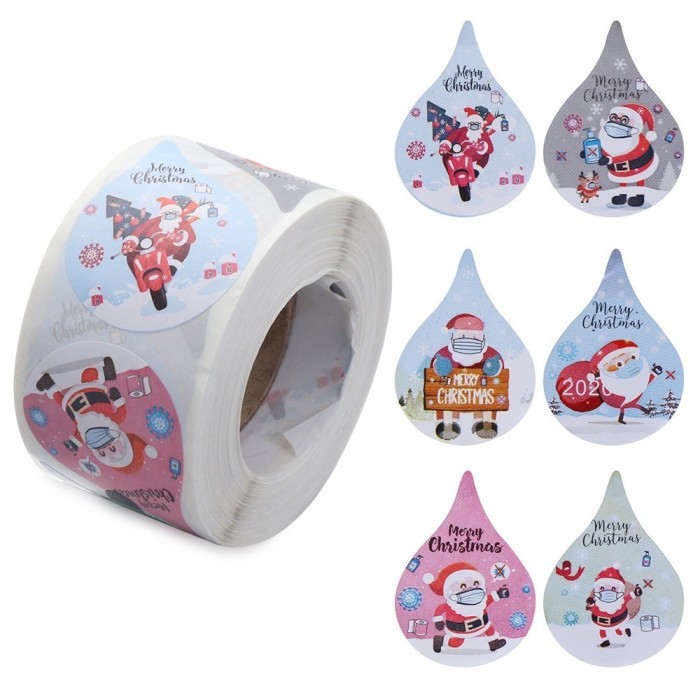 

;&;&;&;&] Sticker merry christmas 3,8cm isi 80
