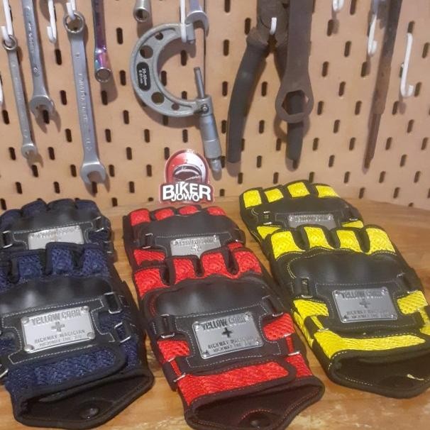 Sarung Tangan Motor Yellow Corn Titanium Riding Gloves Biker
