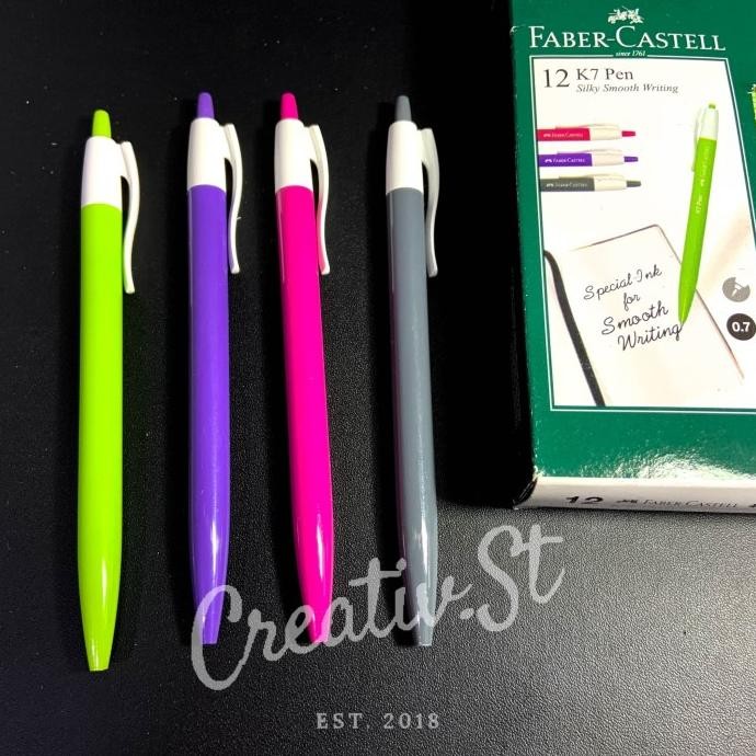 

TERMURAH - Pulpen Bolpen Faber Castell K7 Pen Black