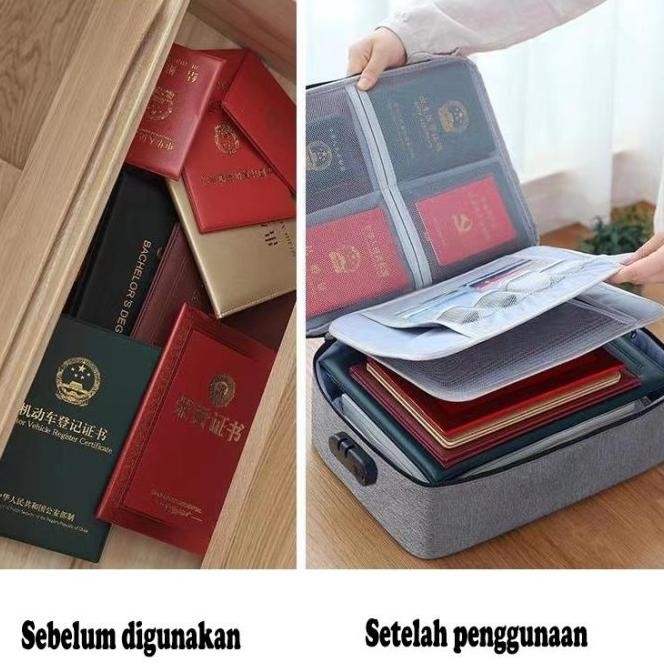 

EARISE TAS DOKUMEN TAS TRAVEL DOKUMEN DOCUMENT STORAGE BOX DENGAN